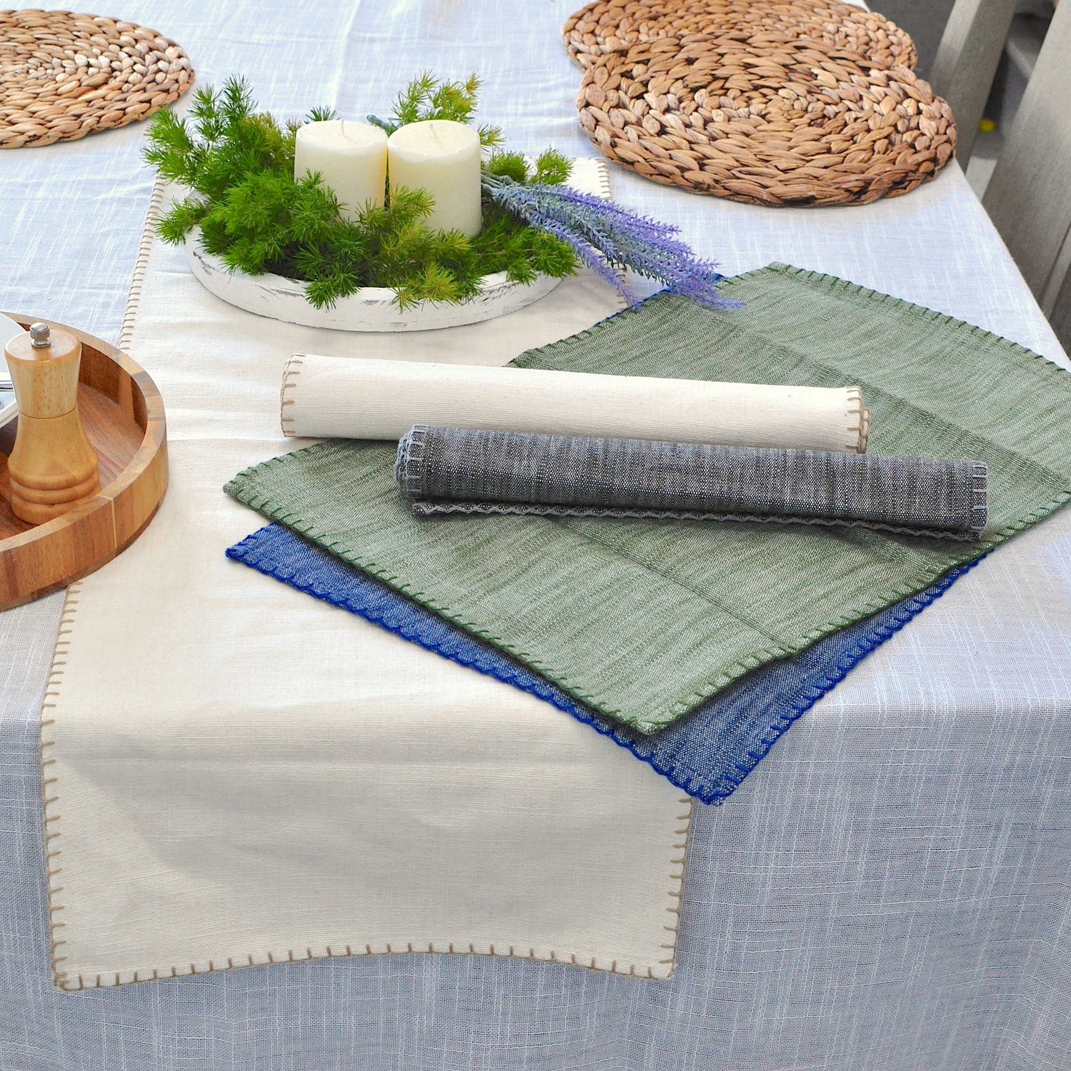 Stitched Table Runners & Placemats